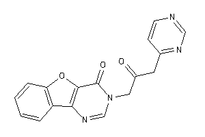 3-[2-keto-3-(4-pyrimidyl)propyl]benzofuro[3,2-d]pyrimidin-4-one