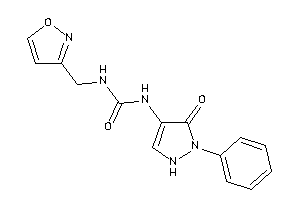 1-(isoxazol-3-ylmethyl)-3-(5-keto-1-phenyl-3-pyrazolin-4-yl)urea