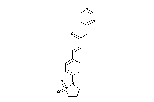 4-[4-(1,1-diketo-1,2-thiazolidin-2-yl)phenyl]-1-(4-pyrimidyl)but-3-en-2-one