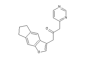 1-(6,7-dihydro-5H-cyclopenta[f]benzofuran-3-yl)-3-(4-pyrimidyl)acetone