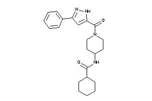 N-[1-(3-phenyl-1H-pyrazole-5-carbonyl)-4-piperidyl]cyclohexanecarboxamide