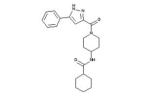 N-[1-(5-phenyl-1H-pyrazole-3-carbonyl)-4-piperidyl]cyclohexanecarboxamide