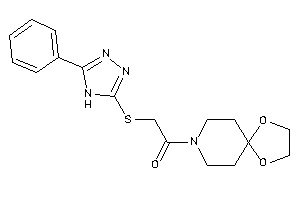 1-(1,4-dioxa-8-azaspiro[4.5]decan-8-yl)-2-[(5-phenyl-4H-1,2,4-triazol-3-yl)thio]ethanone