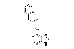 1-(9H-purin-6-ylamino)-3-(4-pyrimidyl)acetone