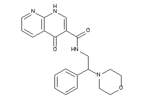 4-keto-N-(2-morpholino-2-phenyl-ethyl)-1H-1,8-naphthyridine-3-carboxamide