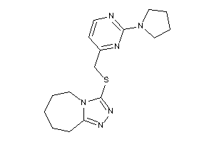 3-[(2-pyrrolidinopyrimidin-4-yl)methylthio]-6,7,8,9-tetrahydro-5H-[1,2,4]triazolo[4,3-a]azepine