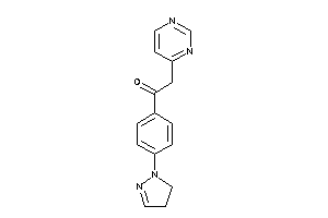 1-[4-(2-pyrazolin-1-yl)phenyl]-2-(4-pyrimidyl)ethanone