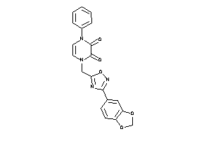 1-[[3-(1,3-benzodioxol-5-yl)-1,2,4-oxadiazol-5-yl]methyl]-4-phenyl-pyrazine-2,3-quinone