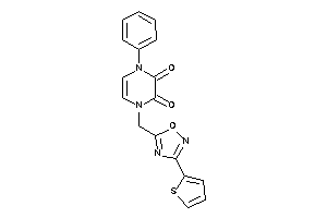 1-phenyl-4-[[3-(2-thienyl)-1,2,4-oxadiazol-5-yl]methyl]pyrazine-2,3-quinone