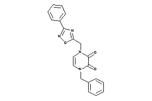 1-benzyl-4-[(3-phenyl-1,2,4-oxadiazol-5-yl)methyl]pyrazine-2,3-quinone