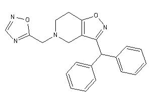 3-benzhydryl-5-(1,2,4-oxadiazol-5-ylmethyl)-6,7-dihydro-4H-isoxazolo[4,5-c]pyridine