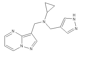 Cyclopropyl-(pyrazolo[1,5-a]pyrimidin-3-ylmethyl)-(1H-pyrazol-4-ylmethyl)amine