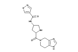 N-[5-(1,4,6,7-tetrahydroimidazo[4,5-c]pyridine-5-carbonyl)pyrrolidin-3-yl]isoxazole-4-carboxamide