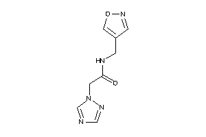 N-(isoxazol-4-ylmethyl)-2-(1,2,4-triazol-1-yl)acetamide