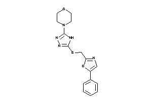 4-[5-[(5-phenyloxazol-2-yl)methylthio]-4H-1,2,4-triazol-3-yl]morpholine