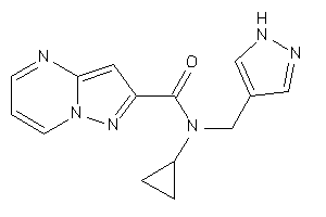 N-cyclopropyl-N-(1H-pyrazol-4-ylmethyl)pyrazolo[1,5-a]pyrimidine-2-carboxamide