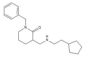 1-benzyl-3-[(2-cyclopentylethylamino)methyl]-2-piperidone