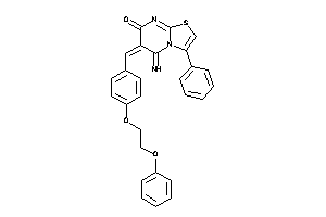 Image of 5-imino-6-[4-(2-phenoxyethoxy)benzylidene]-3-phenyl-thiazolo[3,2-a]pyrimidin-7-one