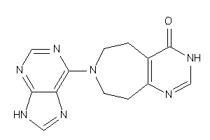 7-(9H-purin-6-yl)-5,6,8,9-tetrahydro-3H-pyrimido[4,5-d]azepin-4-one