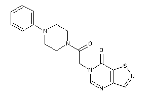 Image of 6-[2-keto-2-(4-phenylpiperazino)ethyl]isothiazolo[4,5-d]pyrimidin-7-one