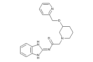 Image of N-(1,3-dihydrobenzimidazol-2-ylidene)-2-[3-(2-pyridylmethoxy)piperidino]acetamide