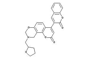 Image of 4-(2-ketochromen-3-yl)-9-(tetrahydrofurfuryl)-8,10-dihydropyrano[2,3-f][1,3]benzoxazin-2-one