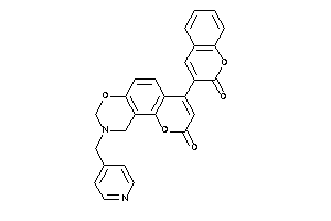 4-(2-ketochromen-3-yl)-9-(4-pyridylmethyl)-8,10-dihydropyrano[2,3-f][1,3]benzoxazin-2-one