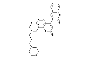 4-(2-ketochromen-3-yl)-9-(3-morpholinopropyl)-8,10-dihydropyrano[2,3-f][1,3]benzoxazin-2-one