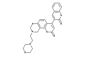 Image of 4-(2-ketochromen-3-yl)-9-(2-morpholinoethyl)-8,10-dihydropyrano[2,3-f][1,3]benzoxazin-2-one