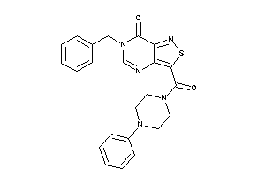 6-benzyl-3-(4-phenylpiperazine-1-carbonyl)isothiazolo[4,3-d]pyrimidin-7-one