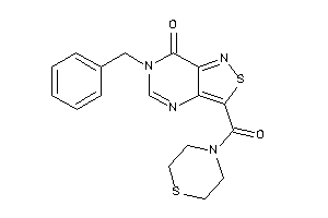 6-benzyl-3-(thiomorpholine-4-carbonyl)isothiazolo[4,3-d]pyrimidin-7-one
