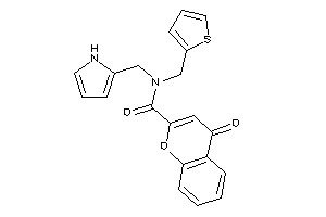 4-keto-N-(1H-pyrrol-2-ylmethyl)-N-(2-thenyl)chromene-2-carboxamide