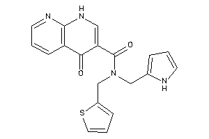 4-keto-N-(1H-pyrrol-2-ylmethyl)-N-(2-thenyl)-1H-1,8-naphthyridine-3-carboxamide