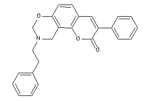 Image of 9-phenethyl-3-phenyl-8,10-dihydropyrano[2,3-f][1,3]benzoxazin-2-one