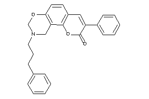 Image of 3-phenyl-9-(3-phenylpropyl)-8,10-dihydropyrano[2,3-f][1,3]benzoxazin-2-one