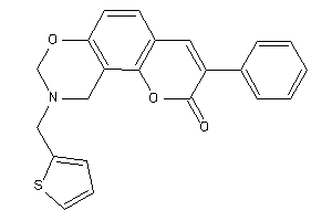 Image of 3-phenyl-9-(2-thenyl)-8,10-dihydropyrano[2,3-f][1,3]benzoxazin-2-one