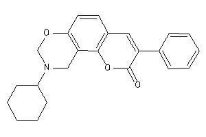 9-cyclohexyl-3-phenyl-8,10-dihydropyrano[2,3-f][1,3]benzoxazin-2-one