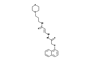 Image of N-(3-morpholinopropyl)-3-[N'-[2-(1-naphthoxy)acetyl]hydrazino]acrylamide