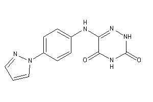 6-(4-pyrazol-1-ylanilino)-2H-1,2,4-triazine-3,5-quinone