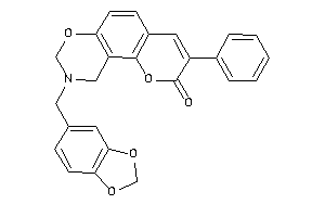3-phenyl-9-piperonyl-8,10-dihydropyrano[2,3-f][1,3]benzoxazin-2-one