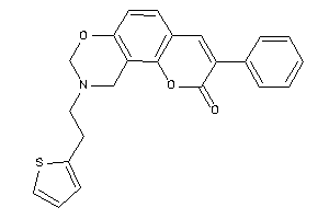 3-phenyl-9-[2-(2-thienyl)ethyl]-8,10-dihydropyrano[2,3-f][1,3]benzoxazin-2-one