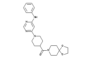 [1-(6-anilinopyrimidin-4-yl)-4-piperidyl]-(1,4-dioxa-8-azaspiro[4.5]decan-8-yl)methanone