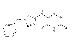 6-[(1-benzylpyrazol-4-yl)amino]-2H-1,2,4-triazine-3,5-quinone