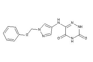 6-[[1-(phenoxymethyl)pyrazol-4-yl]amino]-2H-1,2,4-triazine-3,5-quinone