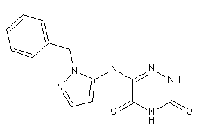 6-[(2-benzylpyrazol-3-yl)amino]-2H-1,2,4-triazine-3,5-quinone