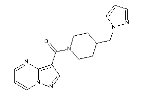 Pyrazolo[1,5-a]pyrimidin-3-yl-[4-(pyrazol-1-ylmethyl)piperidino]methanone