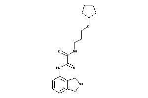 N-[3-(cyclopentoxy)propyl]-N'-isoindolin-4-yl-oxamide