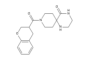 9-(chroman-3-carbonyl)-1,4,9-triazaspiro[5.5]undecan-5-one