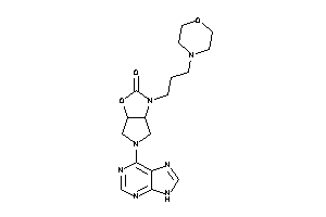 3-(3-morpholinopropyl)-5-(9H-purin-6-yl)-3a,4,6,6a-tetrahydropyrrolo[3,4-d]oxazol-2-one