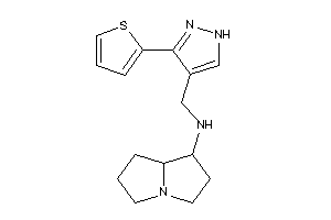 Image of Pyrrolizidin-1-yl-[[3-(2-thienyl)-1H-pyrazol-4-yl]methyl]amine